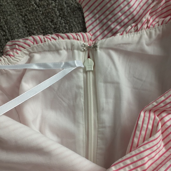 J.Crew One-shoulder Ruffle Dress In Seersucker - Picture 8 of 8